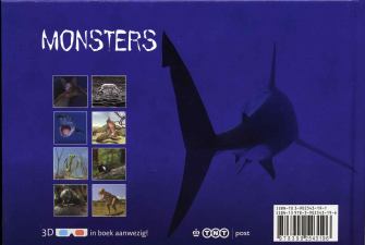 3D postegels Monsters in 3D
