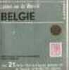 kaart van België met munt en postzegel